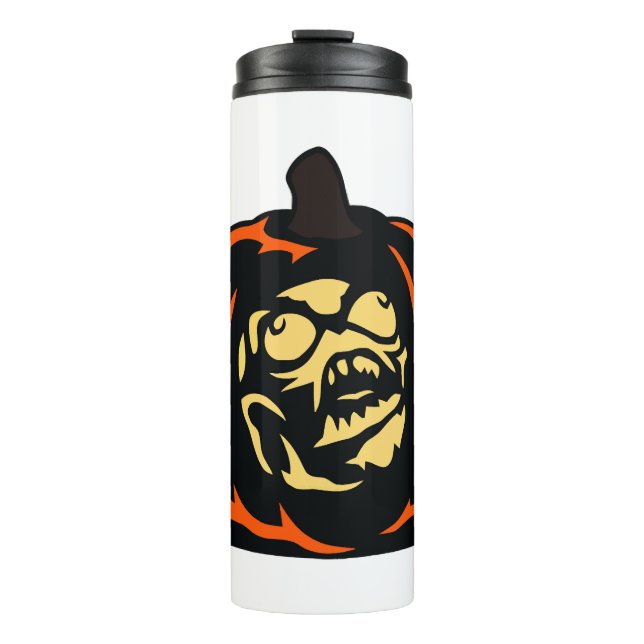 Bouteilles Isothermes Halloween citrouille (Devant)