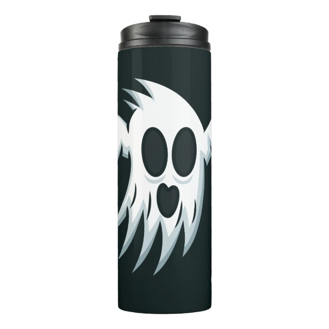 Bouteilles Isothermes Halloween Ghost nom personnalisé tumbler (Devant)