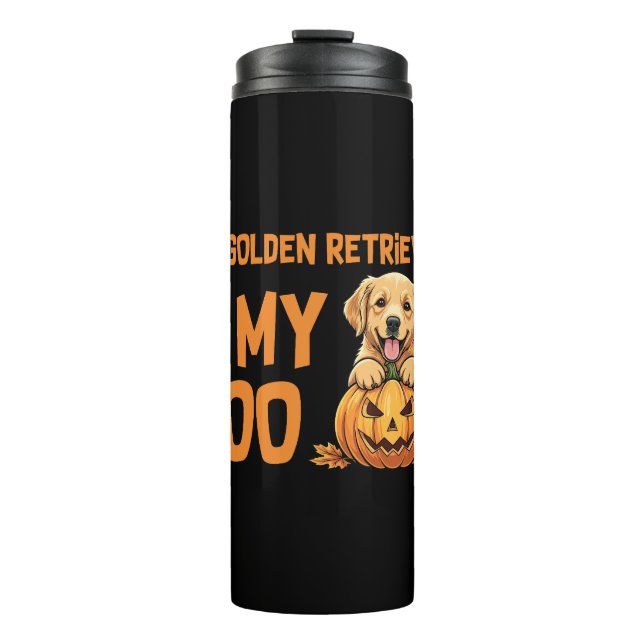 Bouteilles Isothermes Halloween Golden Retriever (Devant)