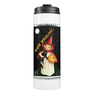Bouteilles Isothermes Halloween – Petite Fille Nostalgique, Citrouille