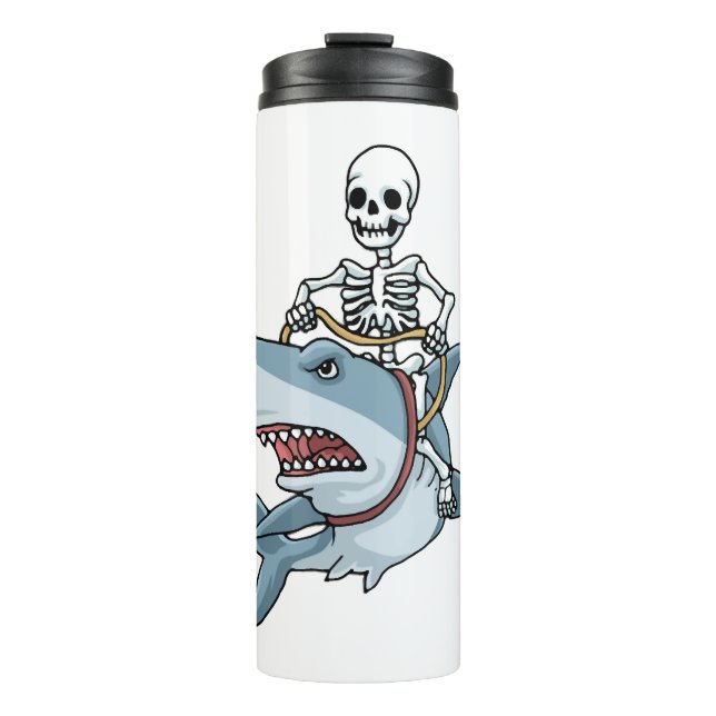 Bouteilles Isothermes Halloween Skeleton Shark Funny Halloween Cadeau (Devant)