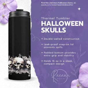 Bouteilles Isothermes Halloween Skuls Design Thermal Tumbler