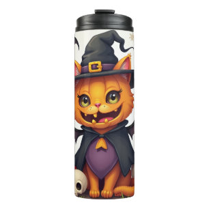 Bouteilles Isothermes Halloween sorcière Chat Tumbler thermique