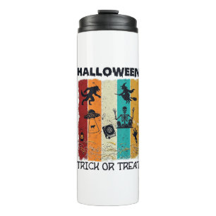 Bouteilles Isothermes Halloween Trick Or Treat Loup-Garou Sorcière Squel