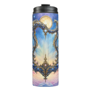 Bouteilles Isothermes Harpe céleste au clair de lune – Art de fantasy co