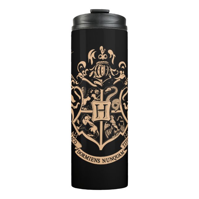 Bouteilles Isothermes Harry Potter | Blason de Poudlard aux baguettes cr (Devant)