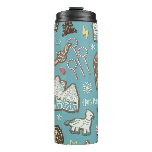 Bouteilles Isothermes HARRY POTTER™ HOGWARTS™ Motif de cookies de Noël (Devant)