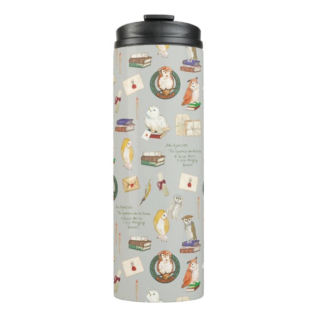 Bouteilles Isothermes HARRY POTTER™ | Motif de lettre de hibou (Devant)