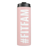 Hashtag Fit Fam Rose Blanc moderne Slogan