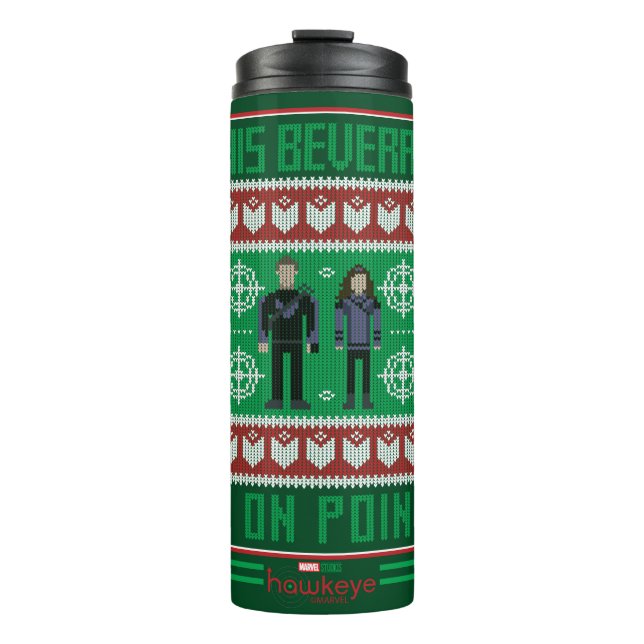 Bouteilles Isothermes Hawkeye & Kate Bishop Holiday Graphic (Devant)