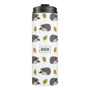 Bouteilles Isothermes Hérisson monogramme personnalisé Motif de hérisson
