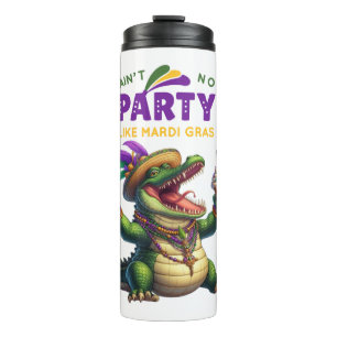 Bouteilles Isothermes Heureux Mardi Gras Alligator