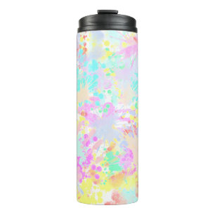 Bouteilles Isothermes holiES - Splashes pastel motif transparent 1