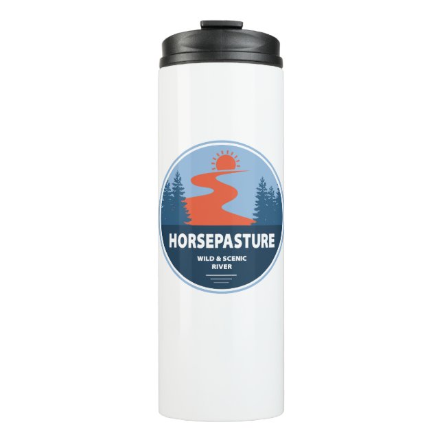 Bouteilles Isothermes Horsepasture Sauvage Et Rivière Pittoresque Caroli (Devant)