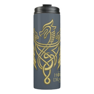 Bouteilles Isothermes HOUSE of the Dragon   Golden Filigree Dragon Crest