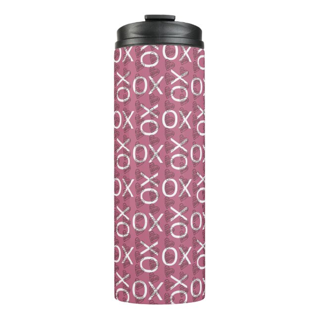 Bouteilles Isothermes Hugs Kisses XOXO Pink Valentines Day (Devant)