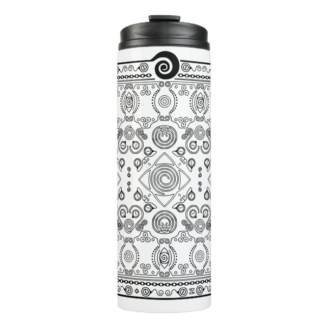 Bouteilles Isothermes Hypno Spiral Bandana Thermal Voyage Tumbler (Devant)