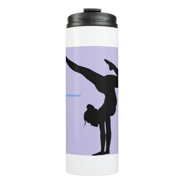 Bouteilles Isothermes I Love Gymnastique - Gymnaste avec Arrière - plan  (Devant)