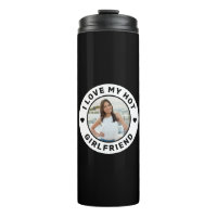 I Love My Hot Girlfriend Emblem Photo personnalisé