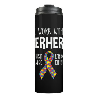 Bouteilles Isothermes I Work With Superheroes -- Autism Awareness -- Emb