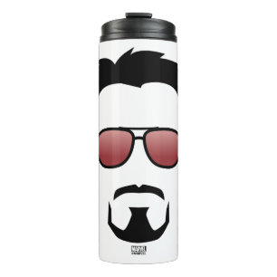 Bouteilles Isothermes Icône de coiffure de Tony Stark avec lunettes de s