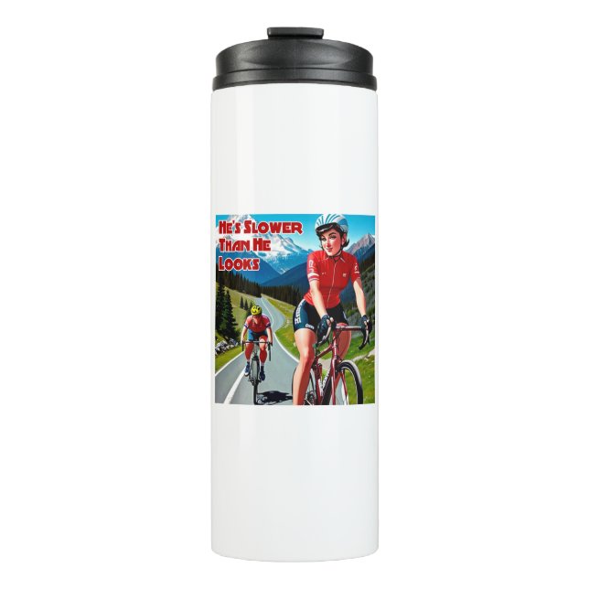 Bouteilles Isothermes Il est plus lent qu'il n'a l'air d'un cyclisme sim (Devant)