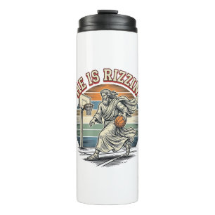 Bouteilles Isothermes Il est Rizzin Vintage Basketball Religieux T-Shirt