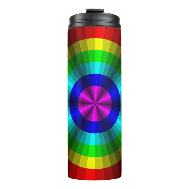 Bouteilles Isothermes Illusion Optique Arc-en-ciel Température Tumbler (Devant)