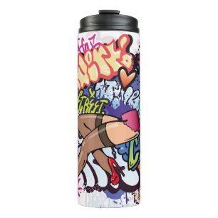 Bouteilles Isothermes Illustration de graffiti avec lettres de graffitis