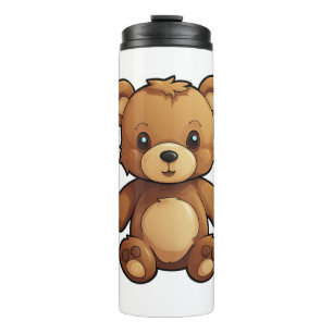 Bouteilles Isothermes Illustration de l'ours de dessin