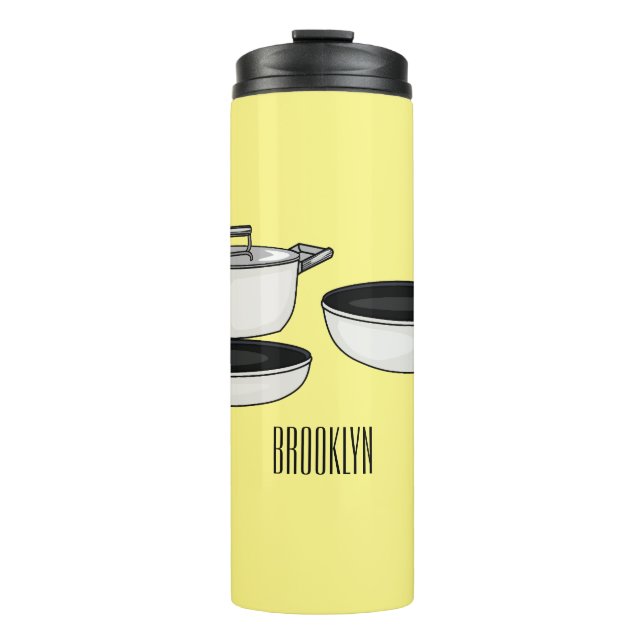 Bouteilles Isothermes Illustration des jeux de cuisine (Devant)