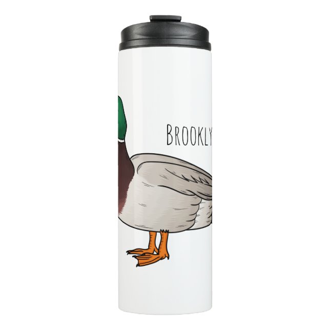 Bouteilles Isothermes Illustration du canard de Majard (Devant)