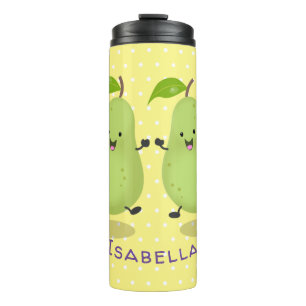 Bouteilles Isothermes Illustration d'une paire de poires mignonne