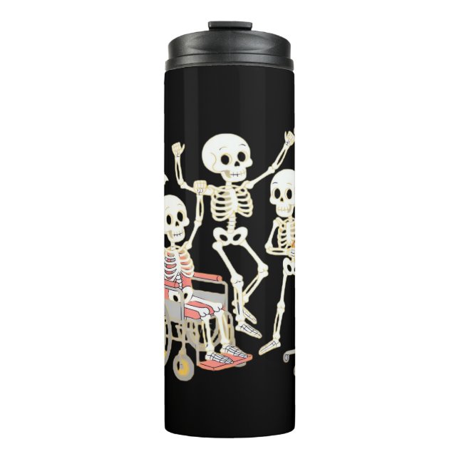 Bouteilles Isothermes Infirmière Skeleton Funny Halloween Soins de santé (Devant)