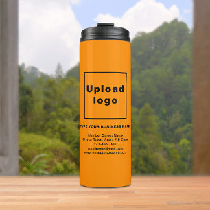 Bouteilles Isothermes Information d'affaires Orange Thermique Tumbler