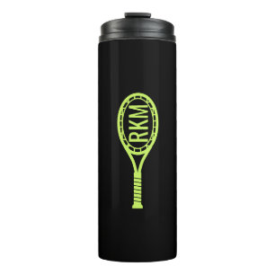 Bouteilles Isothermes Initiales Monogrammes de raquettes de tennis perso