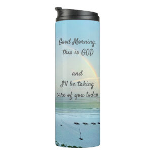 Bouteilles Isothermes Inspire Good Morning, c'est Dieu Tumbler Thermal