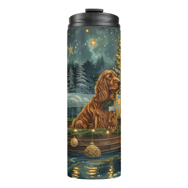 Bouteilles Isothermes Irish Red Setter Christmas Festive Voyage (Devant)