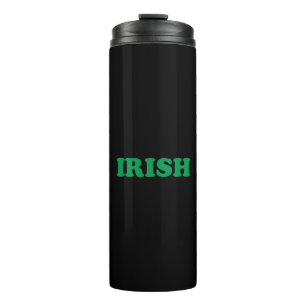 Bouteilles Isothermes Irlandais vert noir moderne Saint Patrick's Day