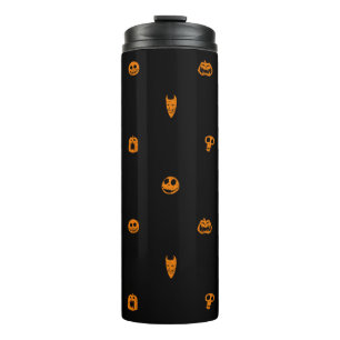 Bouteilles Isothermes Jack Skellington Black & Orange Polka Motif