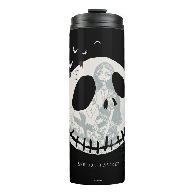 Bouteilles Isothermes Jack Skellington| Sérieusement Éffrayant (Devant)