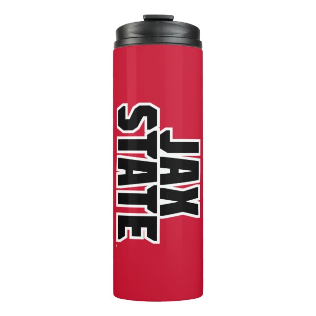 Bouteilles Isothermes Jacksonville State University JAX STATE Bold Text (Devant)