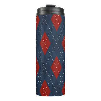 Bouteilles Isothermes Jacquard Royal Bleu Motif de Noël