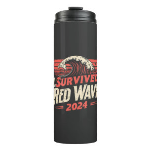Bouteilles Isothermes J'ai survécu à la vague rouge 2024 Trump a gagné l