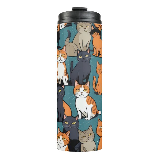 Bouteilles Isothermes J'aime absolument les chats (Devant)