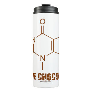 Bouteilles Isothermes J'Aime Chocolat Théobromine Molécule Chimie