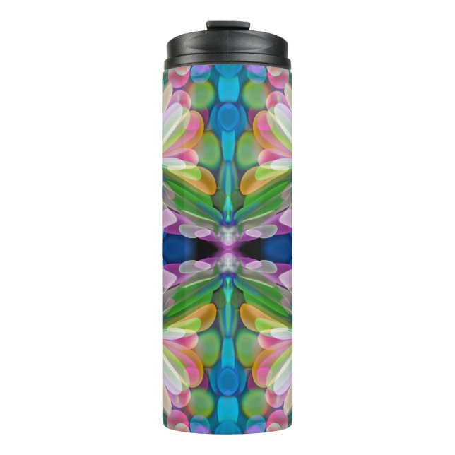 Bouteilles Isothermes Jardin de Fleur sauvage de libellules Abstrait Flo (Devant)