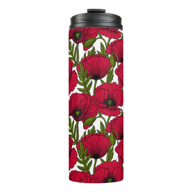 Bouteilles Isothermes Jardin de la Peuple Rouge 2 Paruline thermique (Devant)