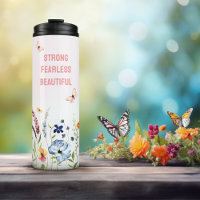 Jardin de papillons fantaisiste rose Citation pers