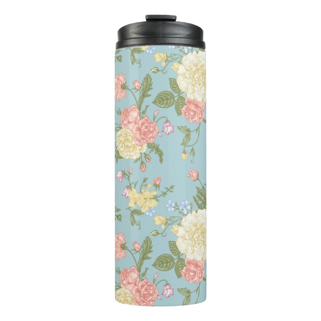Bouteilles Isothermes Jardin Peony motif floral (Devant)